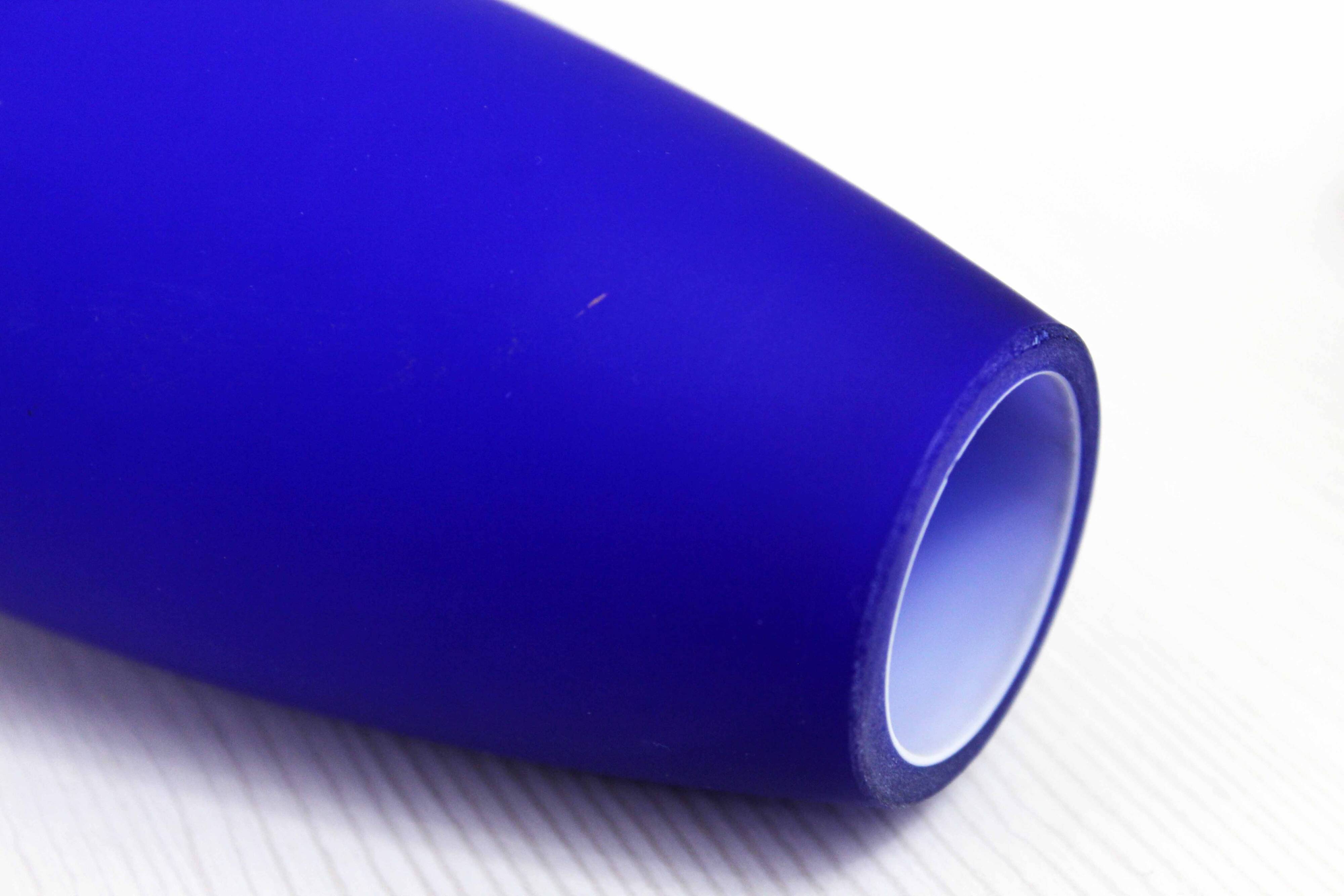 Blue glass lamp 1980