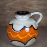 Vase céramique boule West Germany 484-21, vase avec anse, collection, décoration intérieur