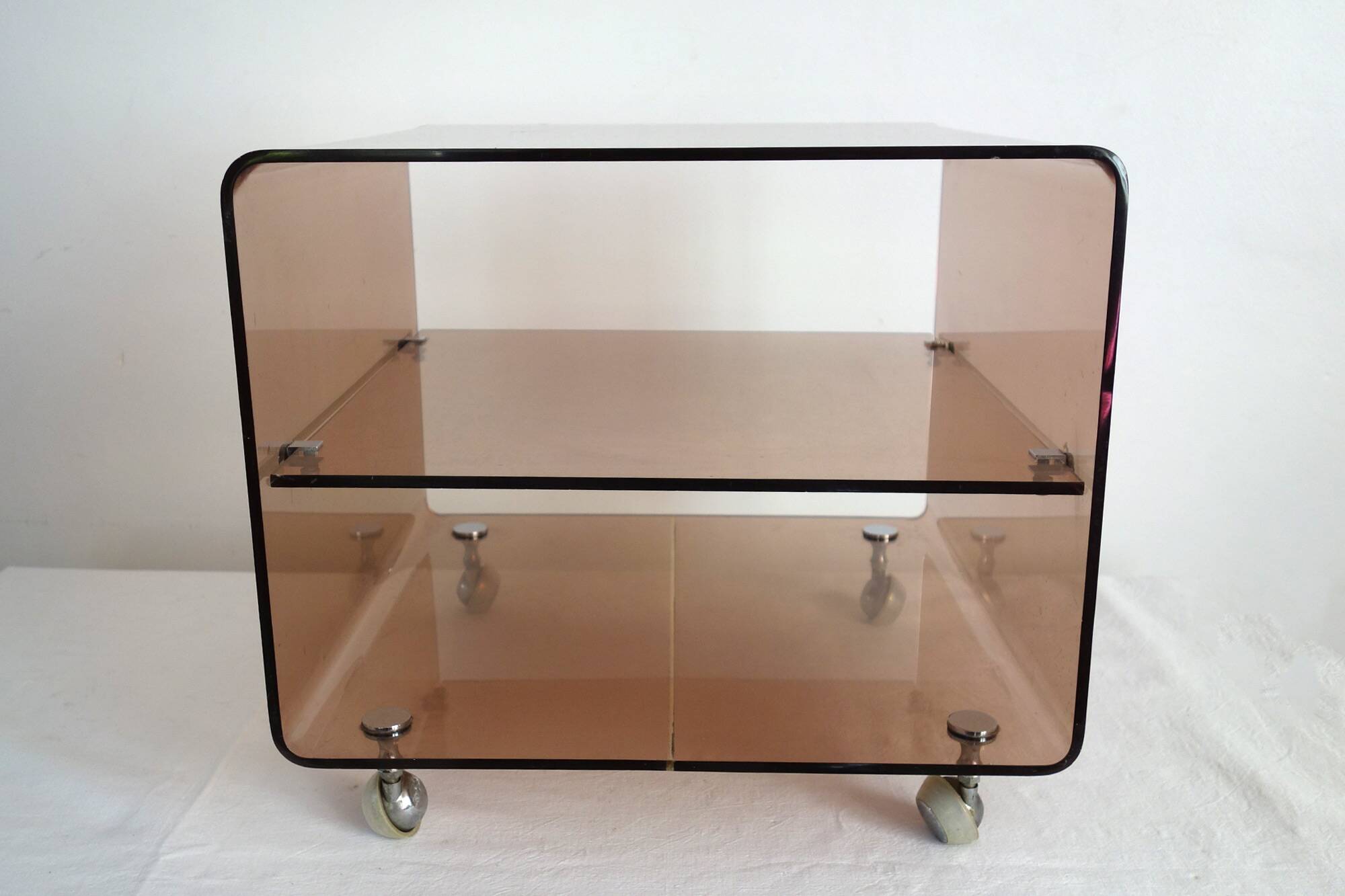 Plexiglas coffee table Michel Dumas 70s