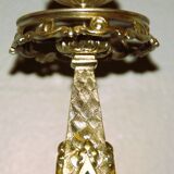 Rare pair of 19th century bronze candlesticks
