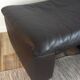 Pouf ottoman Jori en cuir des années 70-80