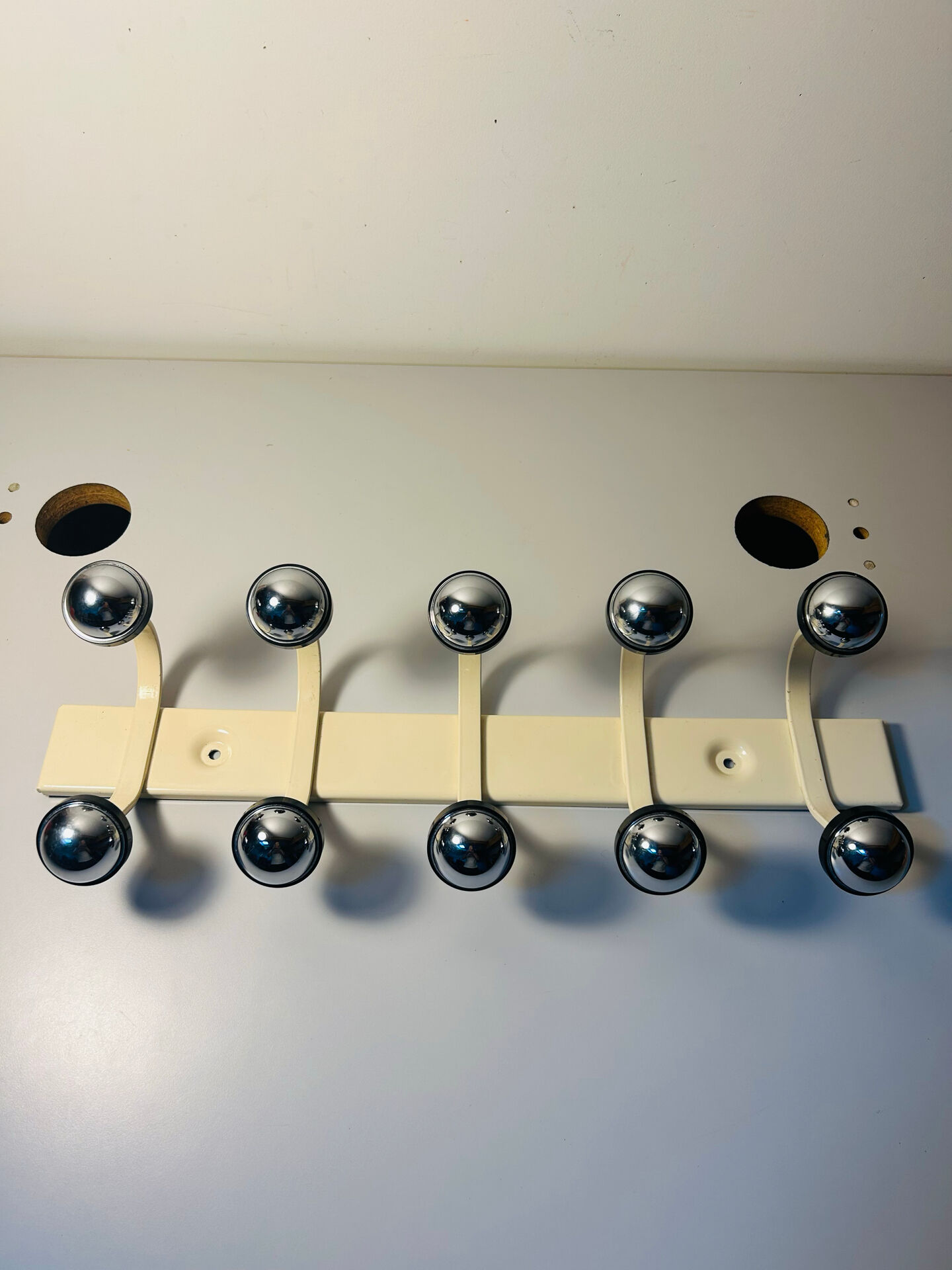 Space Age Metal Coat Rack 10 Balls Vintage 70s France