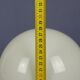 White glossy Murano glass table lamp mushroom Space Age modernism 1970