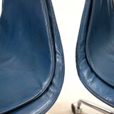 Set of 2 Kill International 6727 leather office chairs by Fabricius & Kastholm