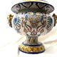 Medici garden vase in faience of Nevers signed 19th century
