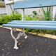 2-seater cast iron garden bench from the 19th century