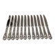 12 Christofle Marly silver plated dessert knives, 19.7cm