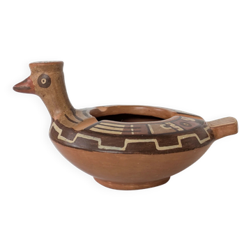 Bird Ashtray Ceramic 1970s, Pre-Columbian Inspiration