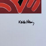 1990s Original Gorgeous Keith Haring Limited Edition Lithograph
