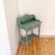 Coiffeuse vintage en bois peint