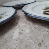Old earthenware wall plates Bassano Italy floral decor