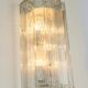 Large pair of wall sconces in brass and Murano glass by Doria, Germany, 1960s.