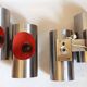 Space Age wall light from the 1970s.