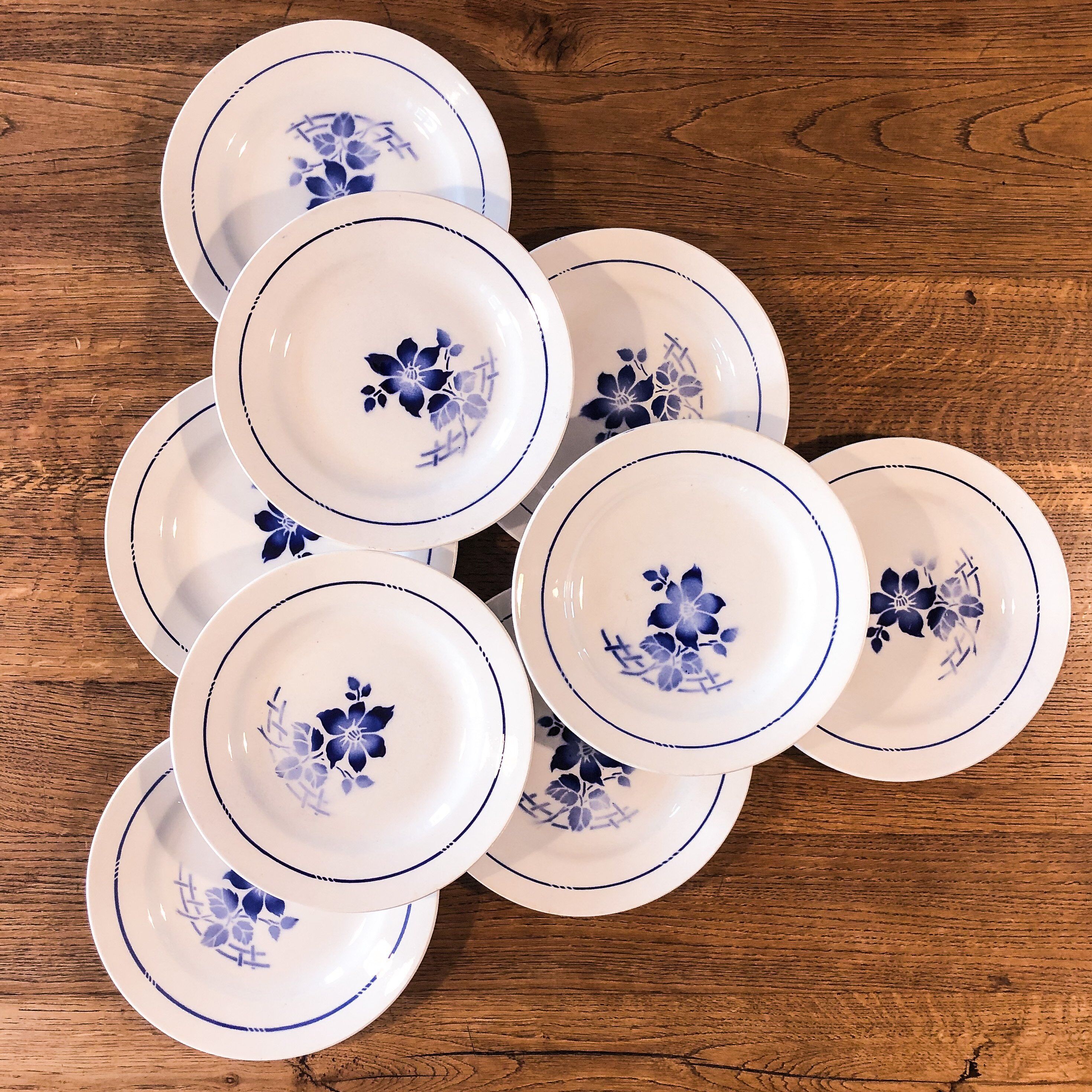 9 semi-hollow plates St Amand