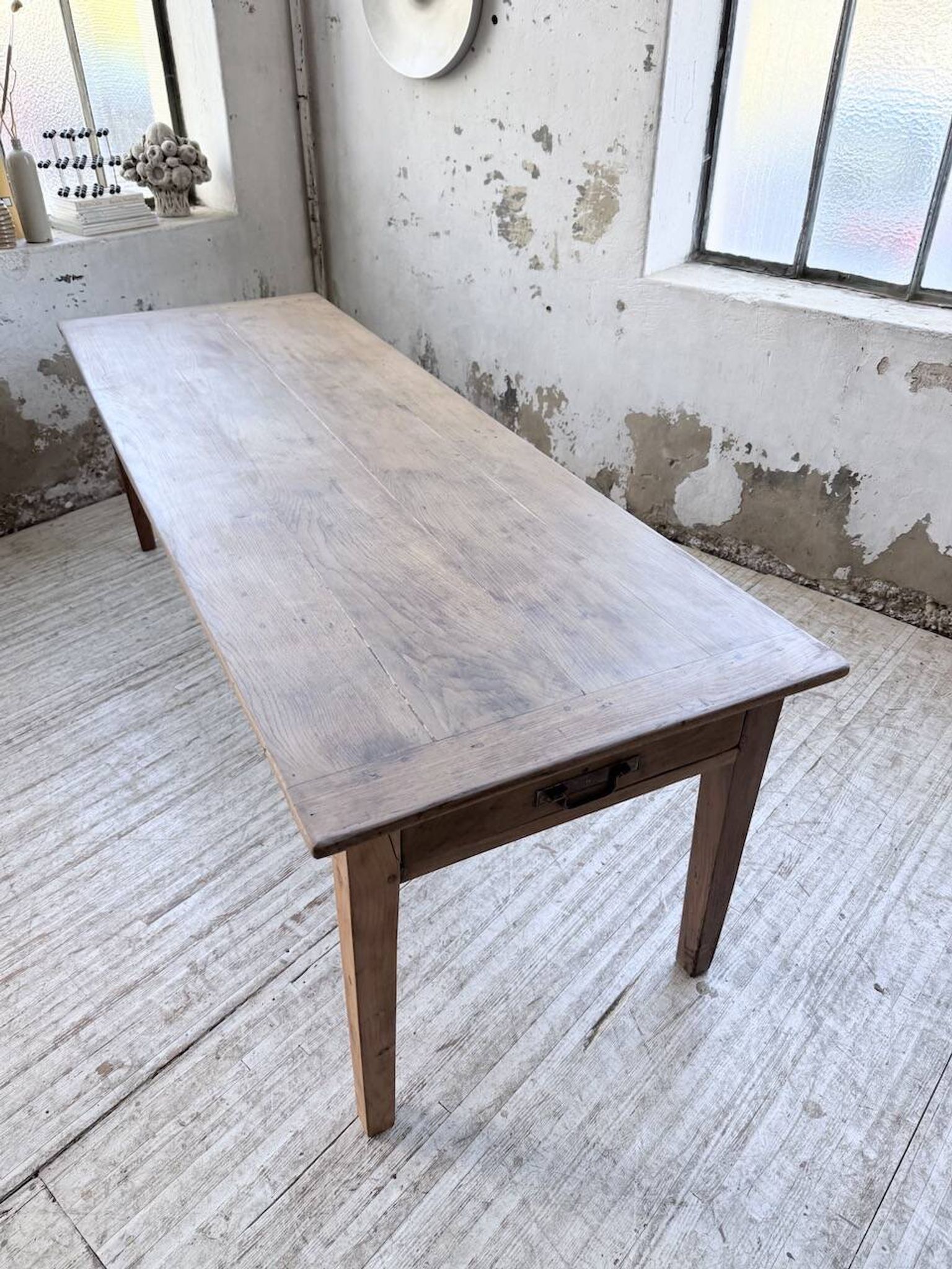 XL oak farmhouse table 1950 235cm
