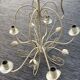 Beige metal chandelier
