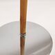 Vintage chrome leather floor lamp mid-century Atelje Lyktan, Sweden