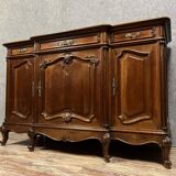 Sideboard stamped in louis xv style in walnut circa 1880
