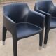4 fauteuils noirs Plank Claudio Bellini Mon Ami