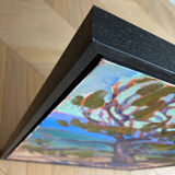 Cedar at high noon, Oil on canvas signed Leigh Gusterson