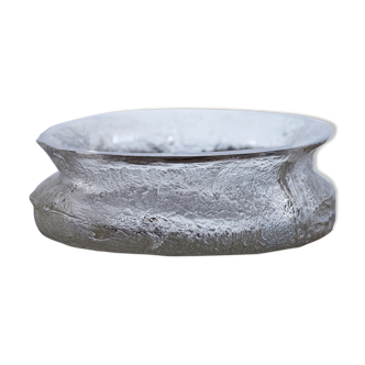 Finlandia bowl in bark glass designed by Timo Sarpaneva
