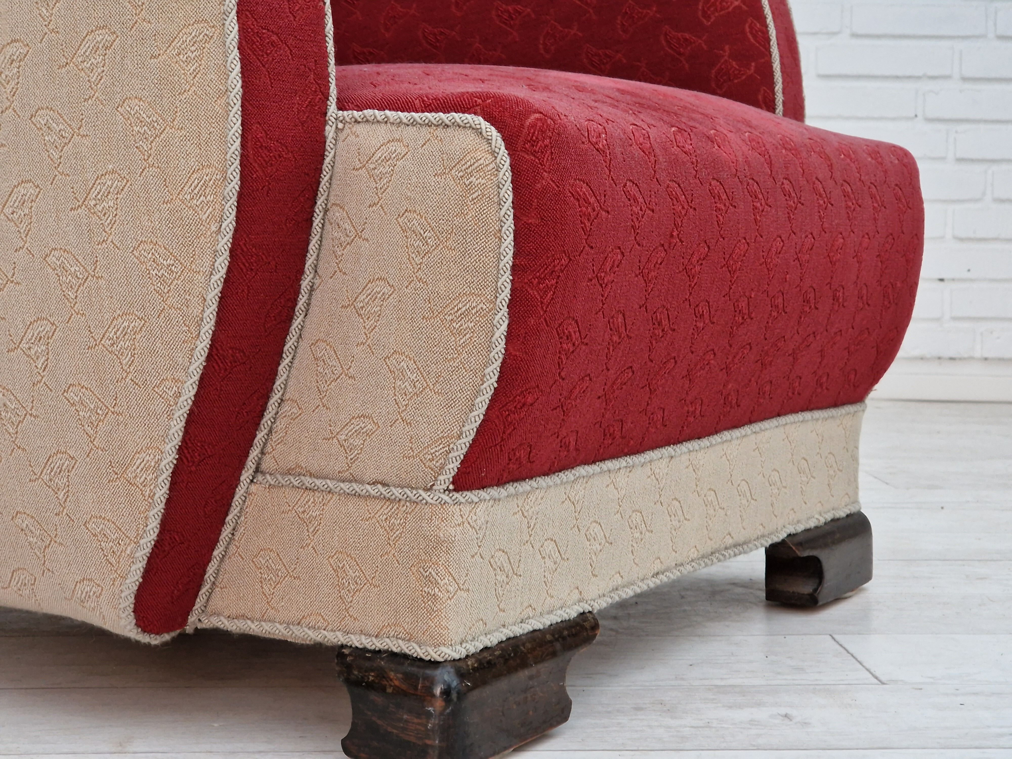 1950s, scandinavian art deco chairs, original condition