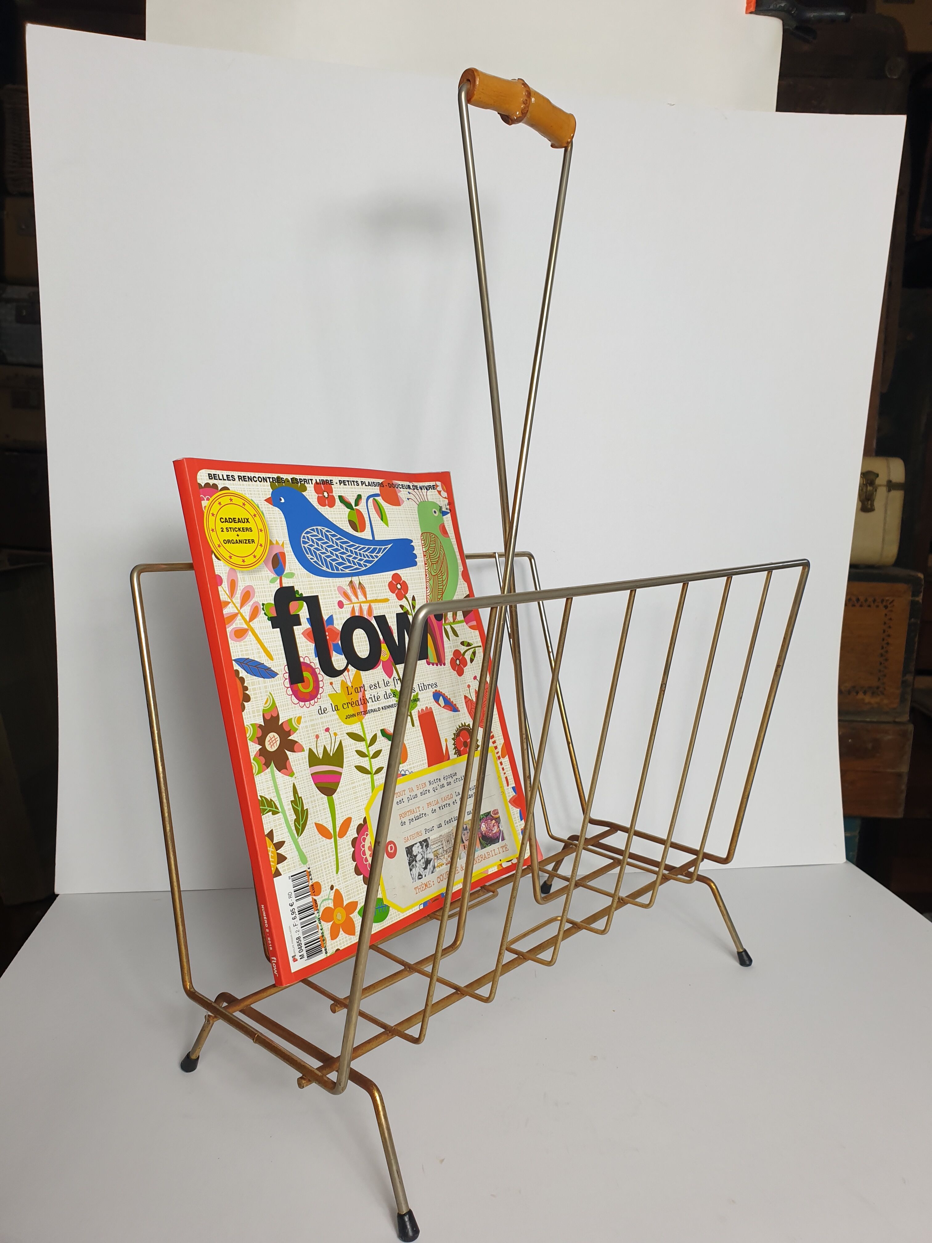 Vintage magazine holder