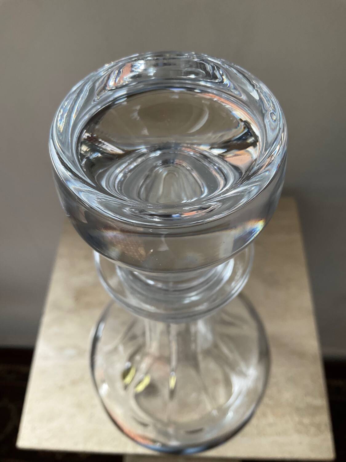 Vintage crystal whiskey decanter