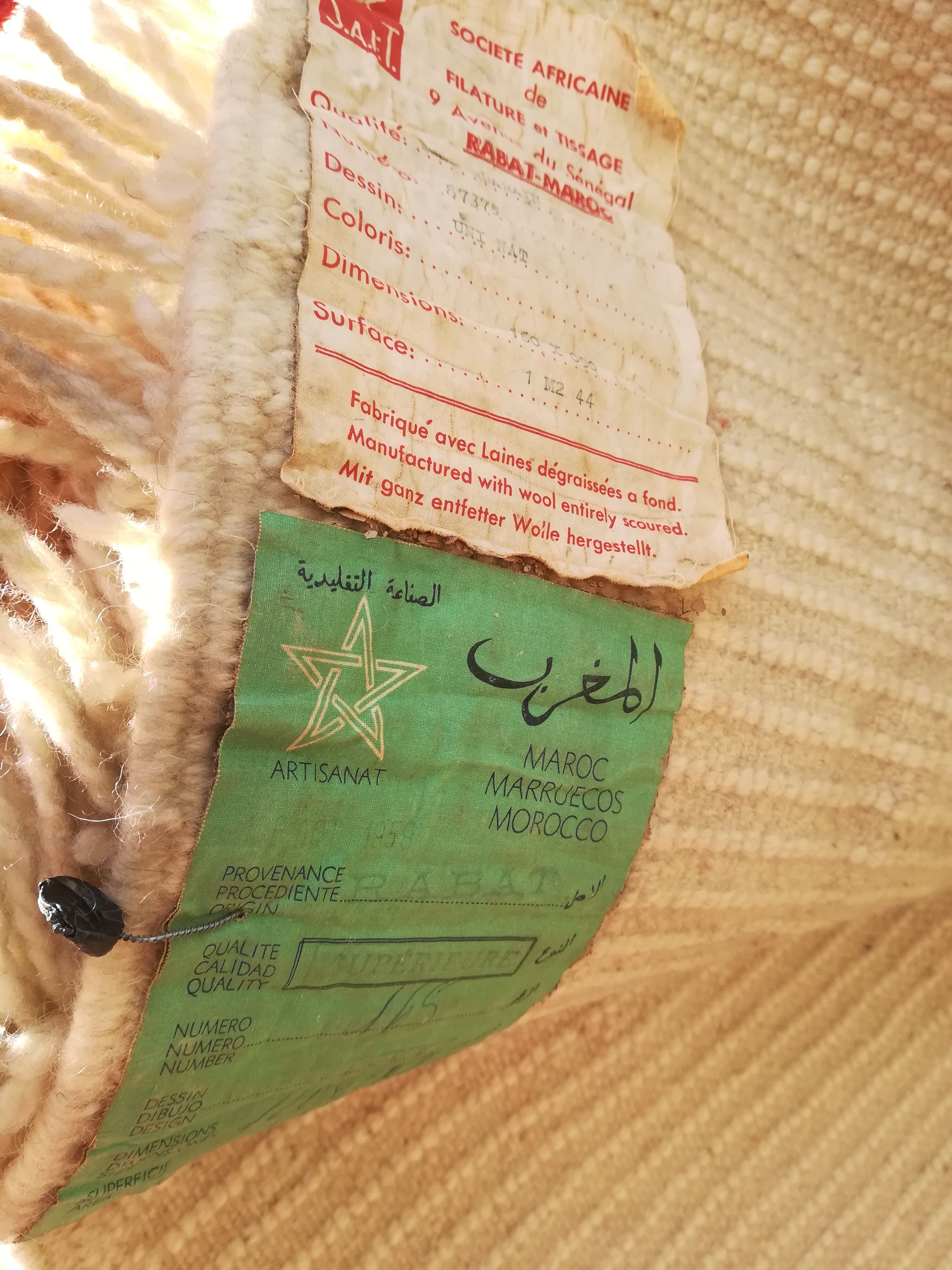 Beni Ouarain carpets 90x120cm