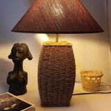 Vintage natural rope table lamp