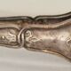 I030 Sugar tongs in silver-plated rock – Louis XV style