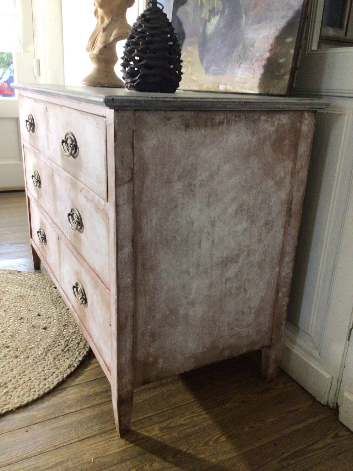 Early 20th century chest of drawers with old-fashioned patina