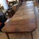 Table rectangulaire en bois avec 9 rallonges