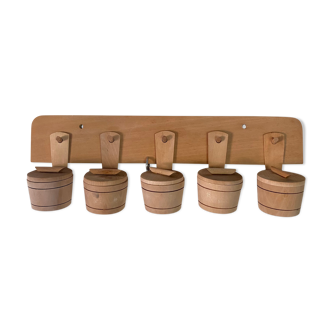 Scandinavian wall spice door