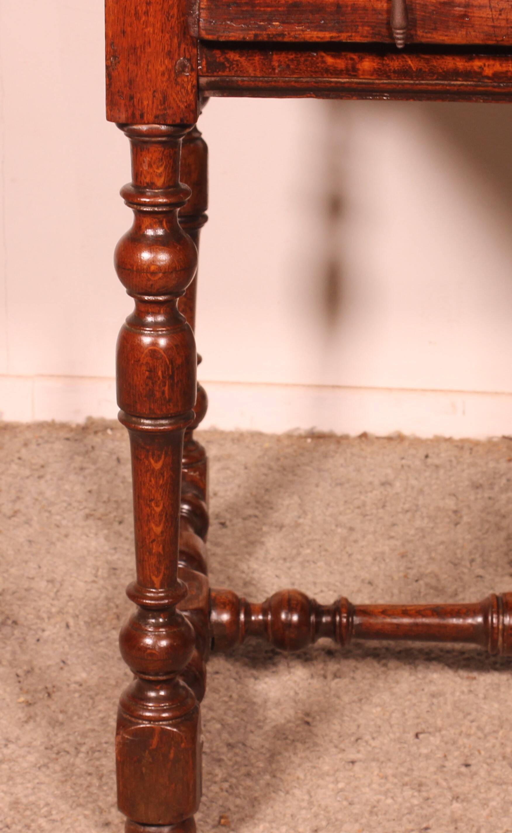 Louis XIII Oak Table - 17th Century