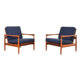 Chaises Kolding en chêne du milieu du siècle par Erik Wørts pour IKEA, années 1960, ensemble de 2