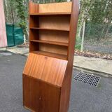 Secrétaire scandinave vintage en chêne 1950