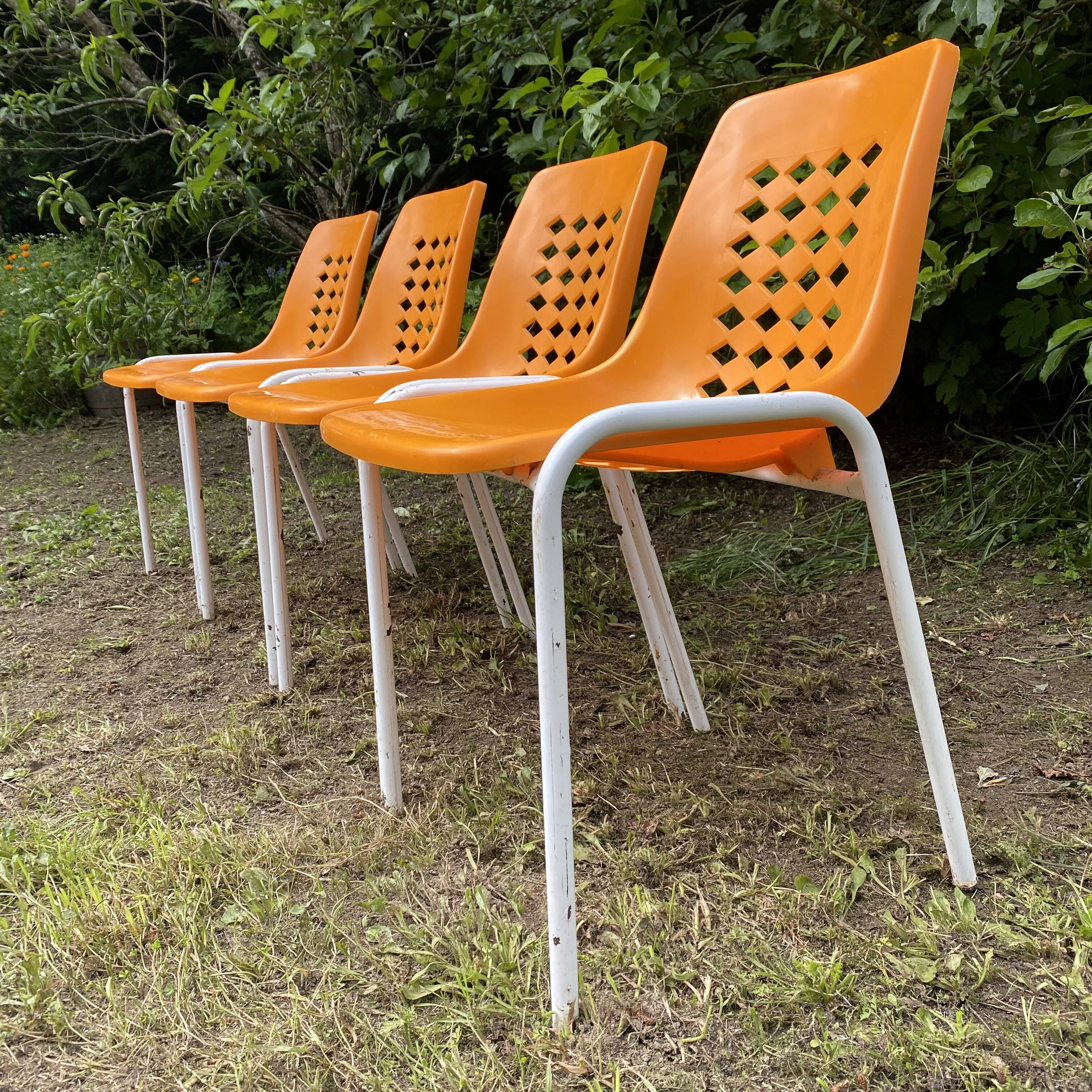 Bar terrace chairs, 70s