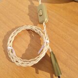 Vintage tropical ceramic lamp base, 1973