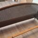 Two-seater vintage rattan bed 140 x 200 cm