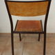 Lot de 4 chaises d'école Mullca 510 vintage