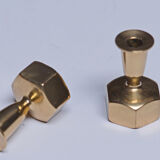 Hans Agne Jakobsson, two small Swedish candleholders, 1960