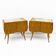 Pair of Mid-Century Style Beech and Chestnut Burl Bedside Tables, 1950s