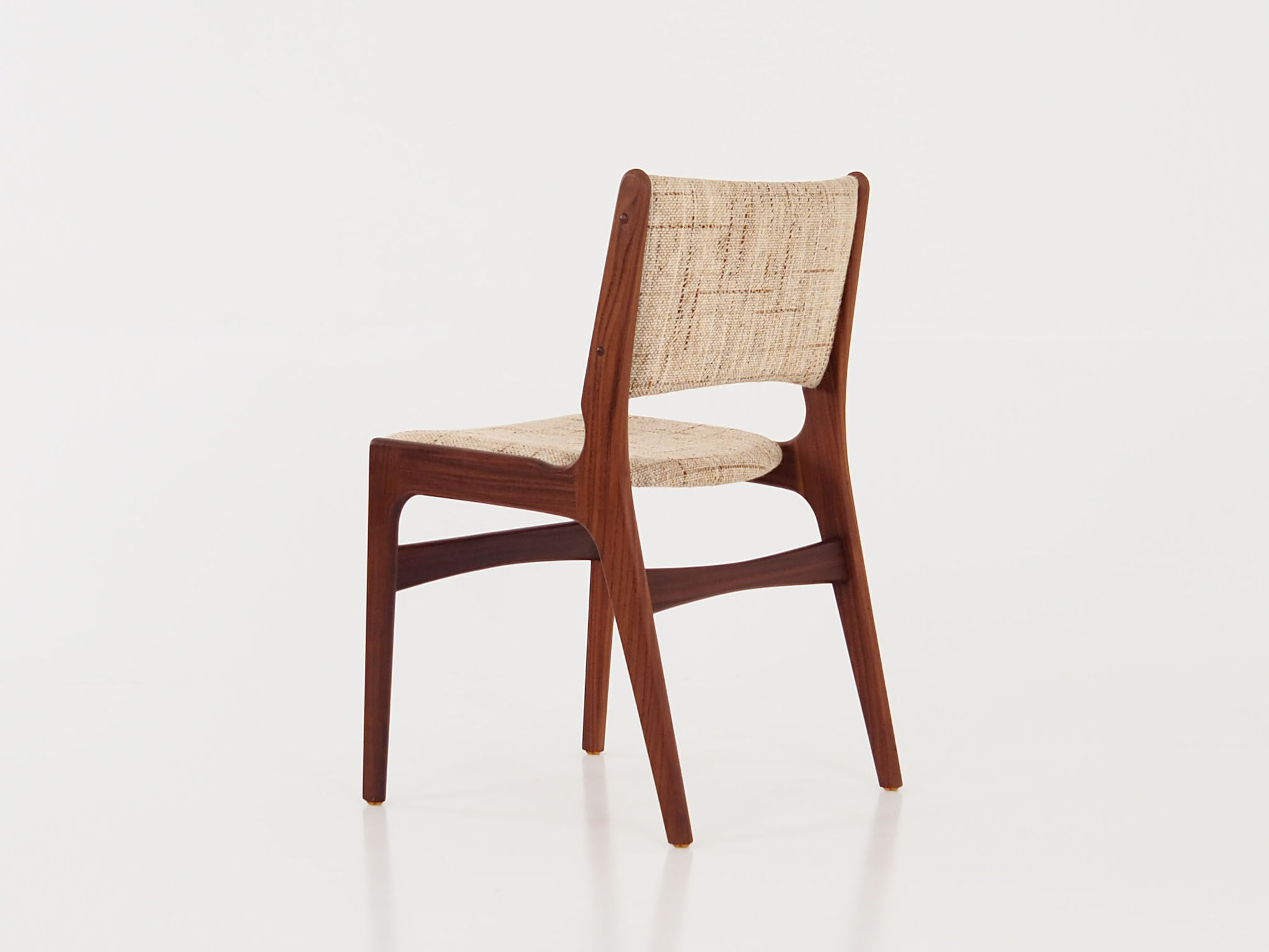 Six chairs by Henning Kjaernulf design, 70s design