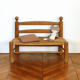Banc ancien en bois brut enfant