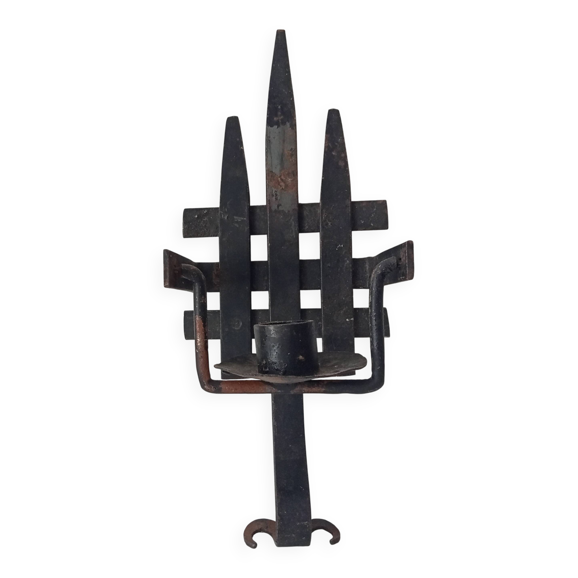 Vintage brutalist wall sconce