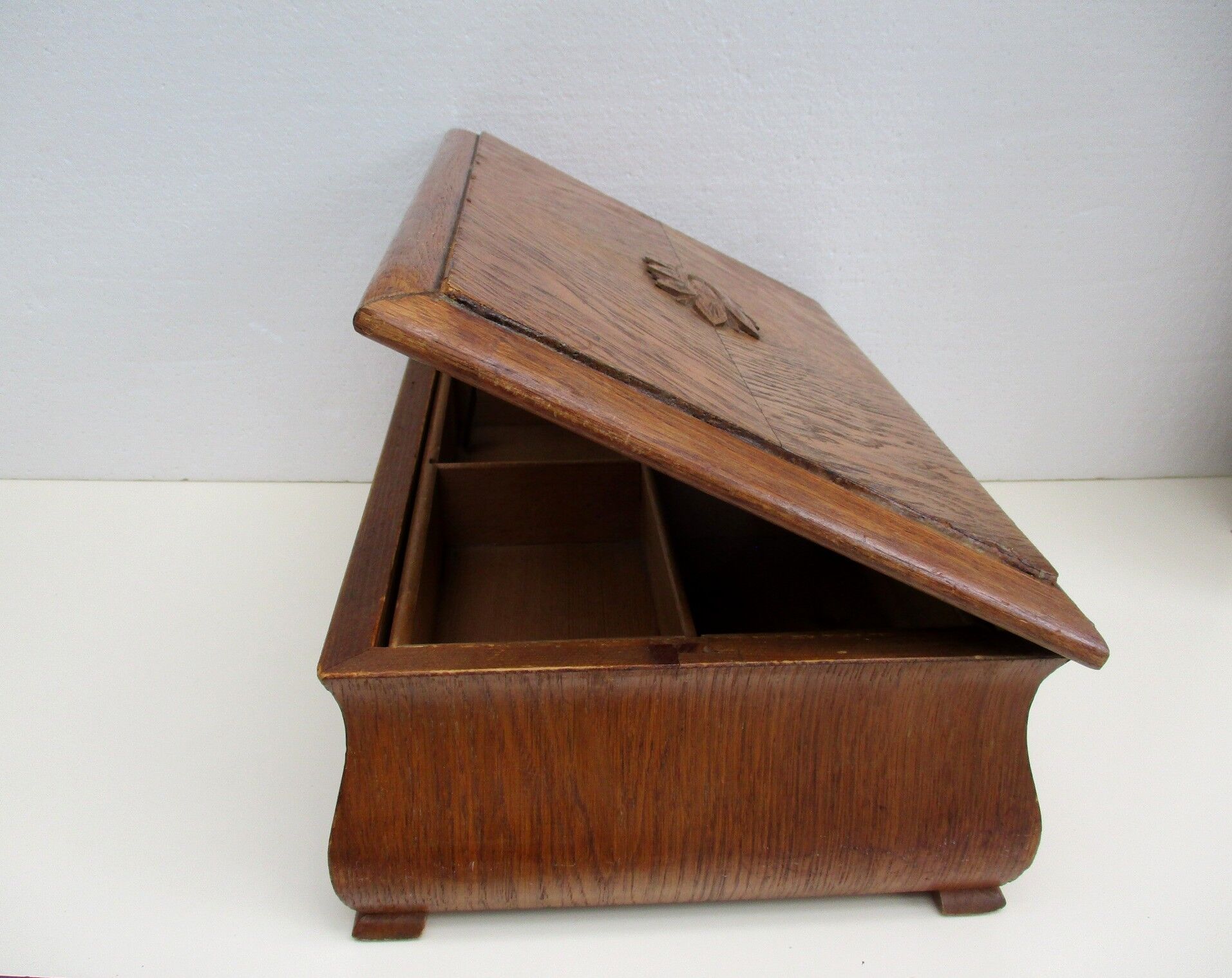 Old wooden storage box