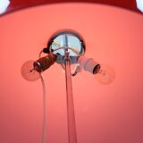 Lampadaire Space Age Guzzini Meblo en plastique et métal chromé, Italie années 1970