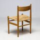 CH36 dining chair, matched, in soap-treated oak by Hans J. Wegner for Carl Hansen.