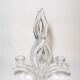 Pair of transparent Vannes crystal candlesticks